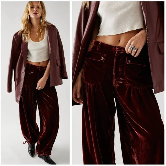 Free People Pants - Free People Lotus Velvet Pants